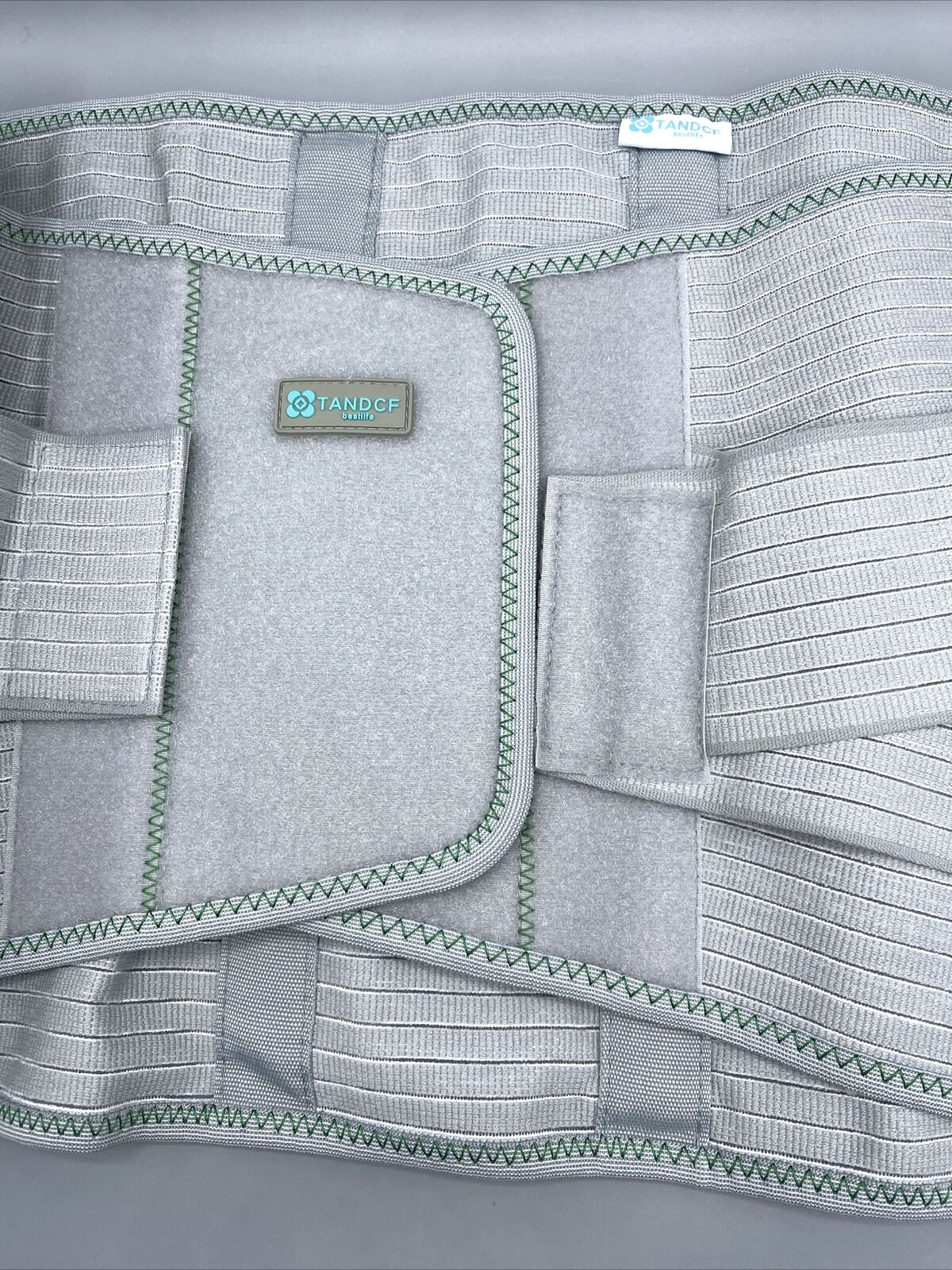 Adjustable Back Support Belt for Entire Back Gray Size XL Unisex