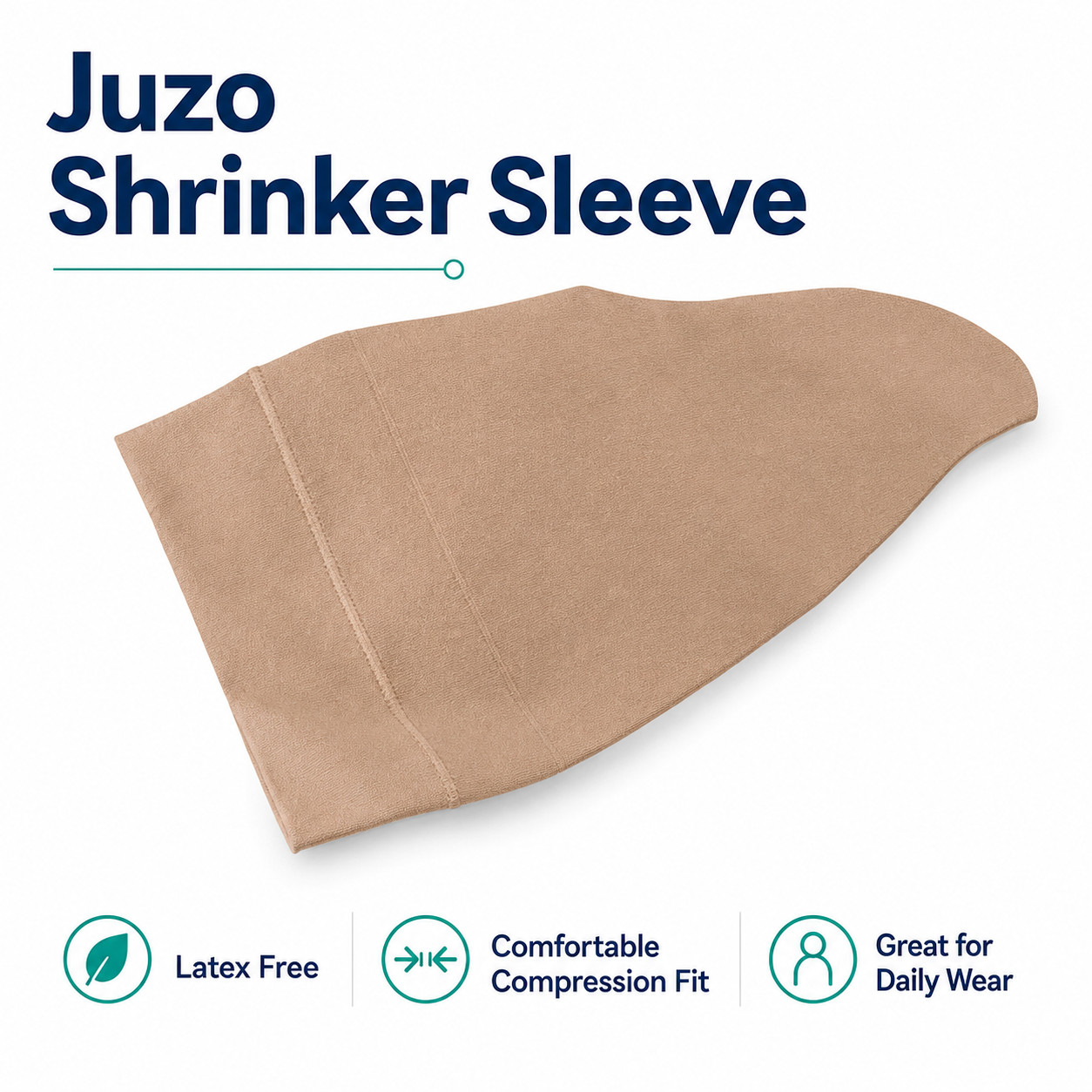 20-30 mmHg 15″ Shrinker Sleeve Latex Free Compression Juzo