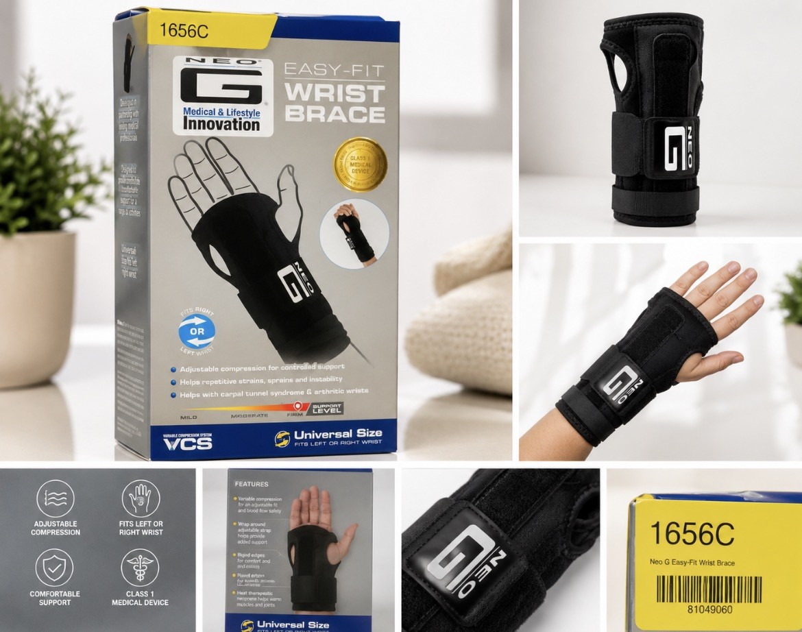 Neo-G Universal Fit Wrist Brace – Wrist Support Brace for Carpal Tunnel