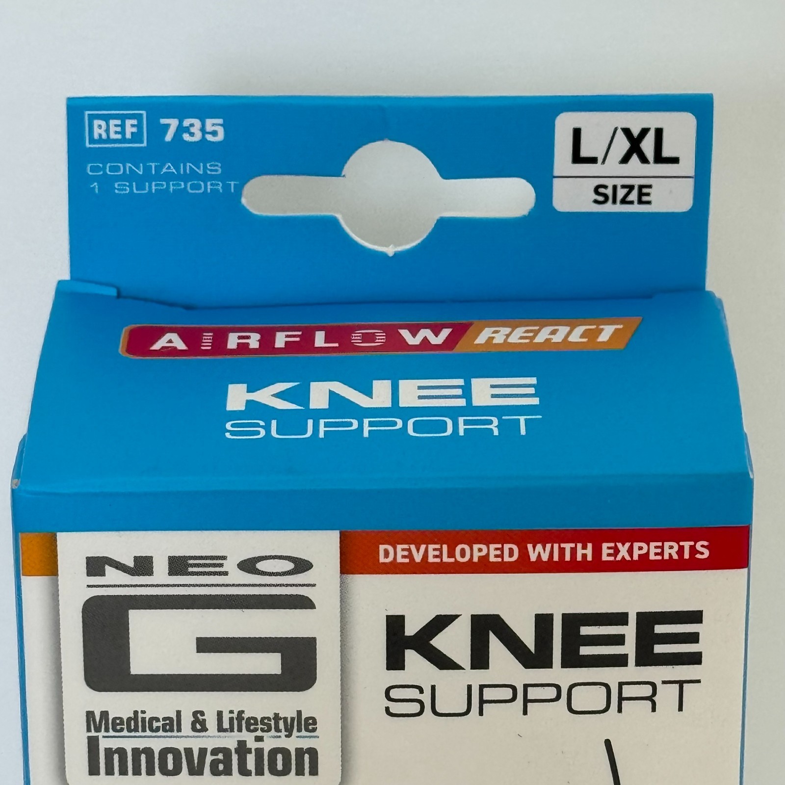 Neo G Airflow React Knee Support Size L/XL Mild/Moderate REF 735 New