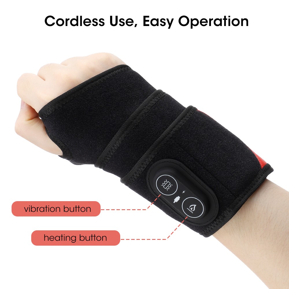 Heating Wrist Wrap Protector Breathable Support Sleeve Hand Joint Brace Tool