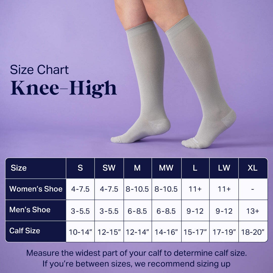 Knee-High Compression Socks – 3 Pack Solids