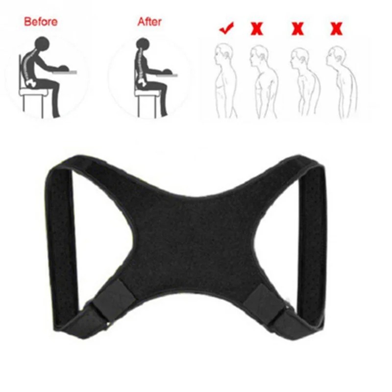 Posture Corrector Body Brace Bad Back Lumbar Shoulder Support Belt Women Men UK