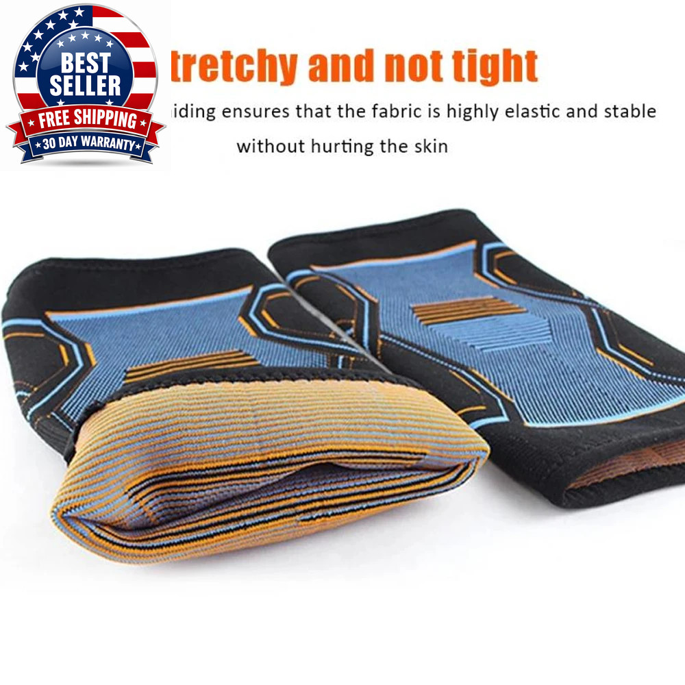 1PC Knitted Knee Guard,Anti-Slip Compression Knee Brace Support for Men Women,Co