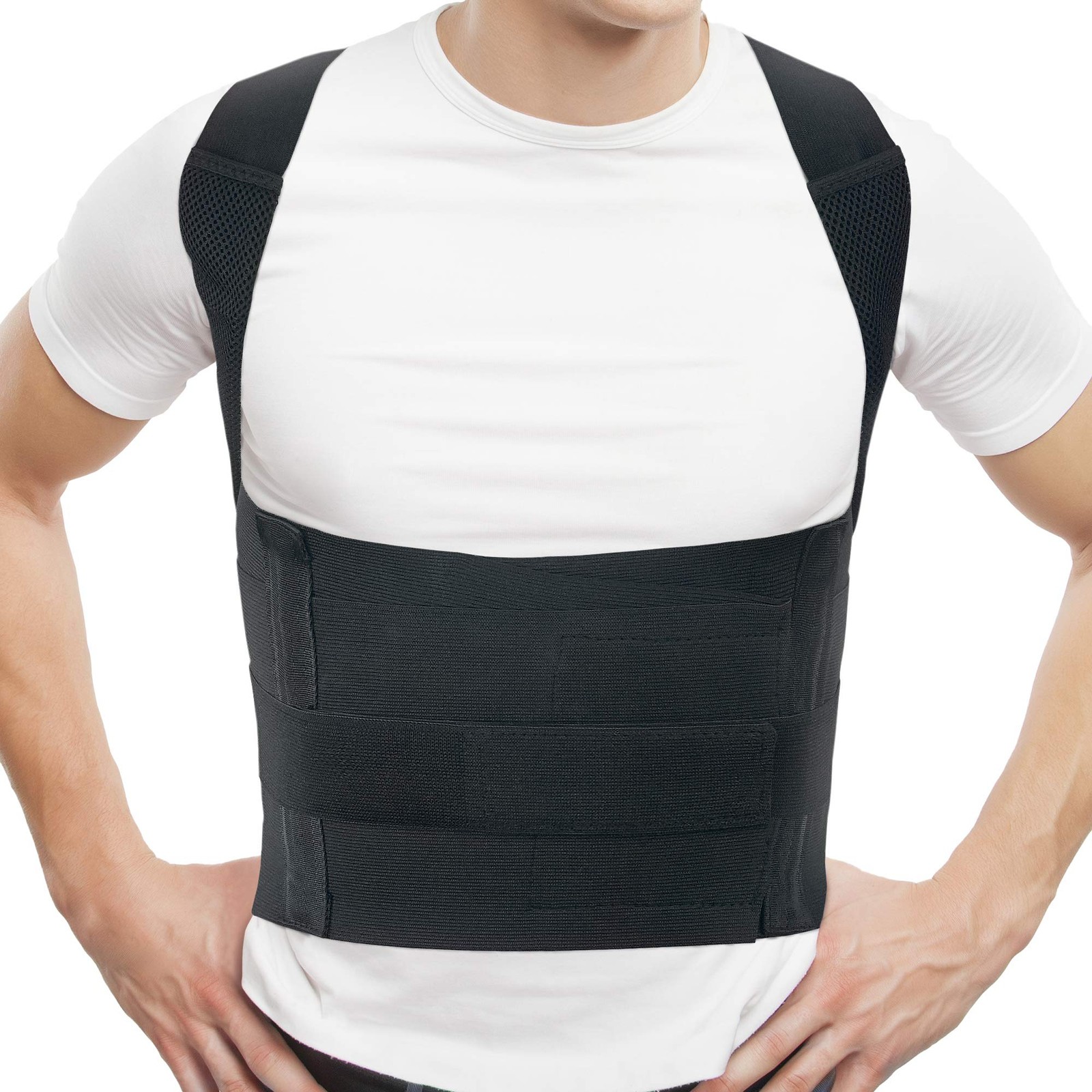 ORTONYX Posture Corrector For Men & Women, Back Shoulder Support Brace VCOX656A