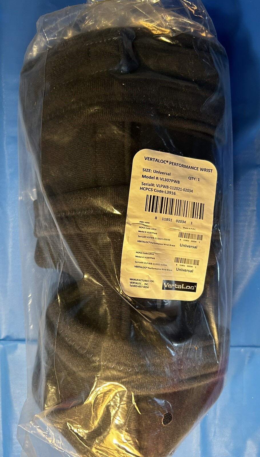NWT Vertaloc Universal Performance Wrist Brace VL307PWB – Kit Is Complete!