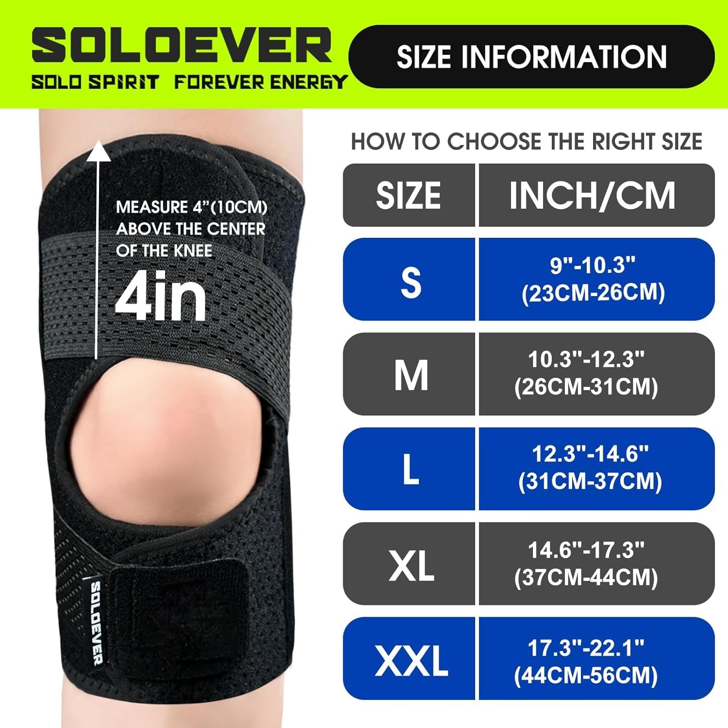 Ultra-Thin Knee Brace with Side Stabilizers for Women & Men, Adjustable Knee …