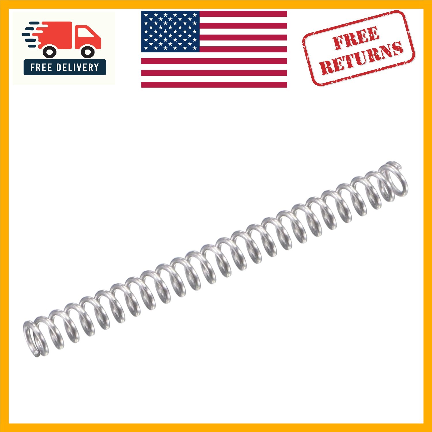 High Elasticity Compression Springs – 304 Stainless Steel, 20mm Free Length