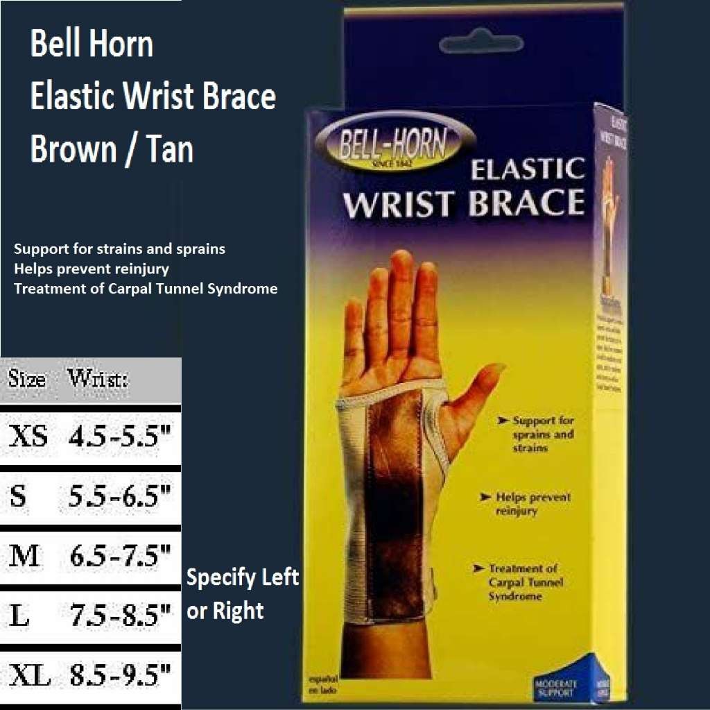 DJO Bell-Horn Elastic Wrist Brace Left X-Large