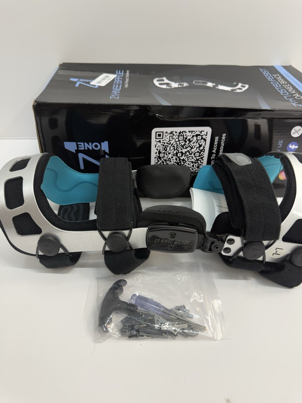 Z1 K7 Osteo Assist Double Upright OA Unloader Knee Brace for Mild to Left Large