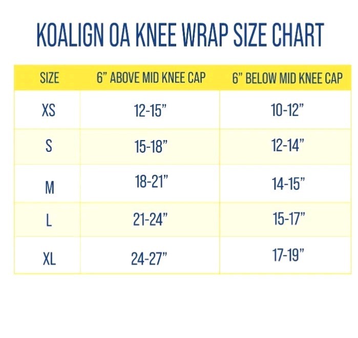 KOAlign Osteoarthritis Unloader Soft Knee Brace Wrap L1843, L1851 for Knee Pain