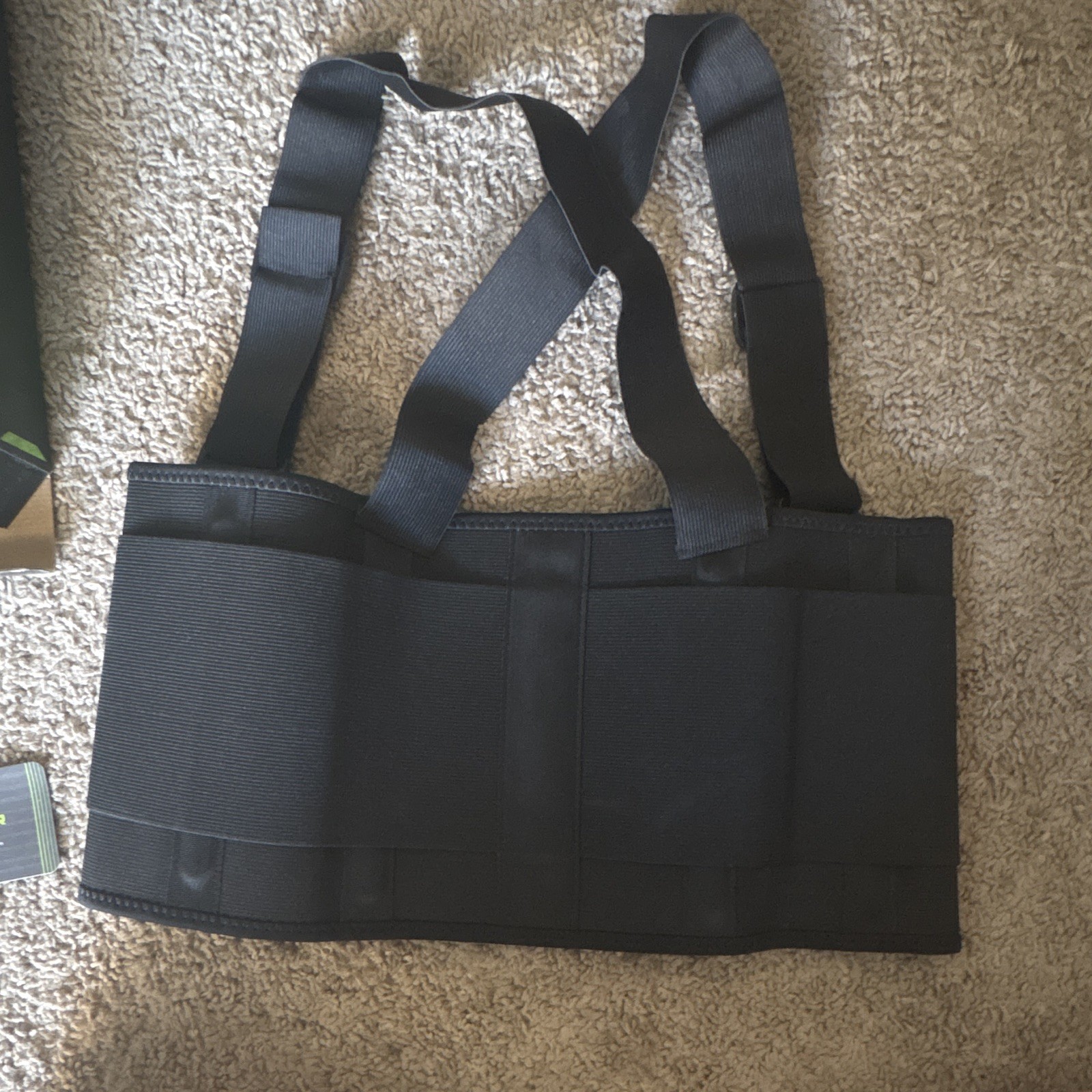 SOLOEVER Professional Back Support Brace w/ Suspenders Adjustable Neoprene S