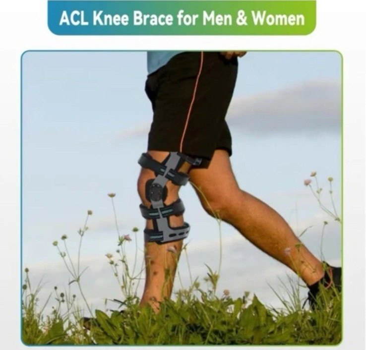 Komzer OA Unloader ACL Knee Brace Right SZ 2XL With Reuseable Cast Cover Unisex