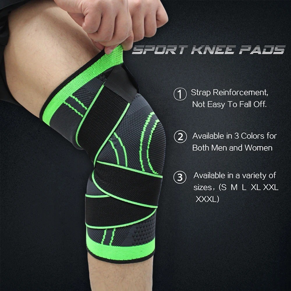 Knee Compression Sleeve Brace Support Arthritis Joint Pain Relief Basketball