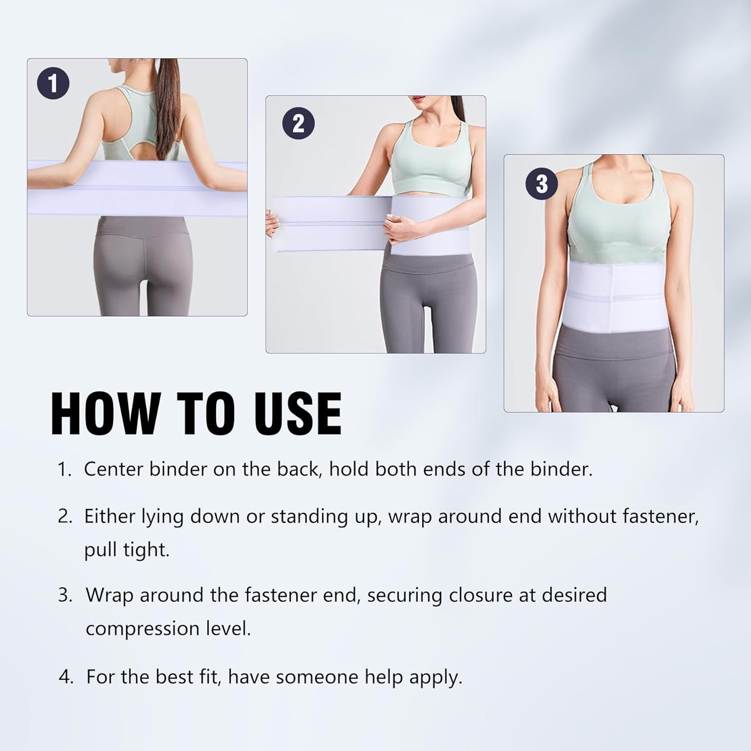 Elastic Universal Post Surgery Abdominal Binder Lower Waist Support Belt Medium