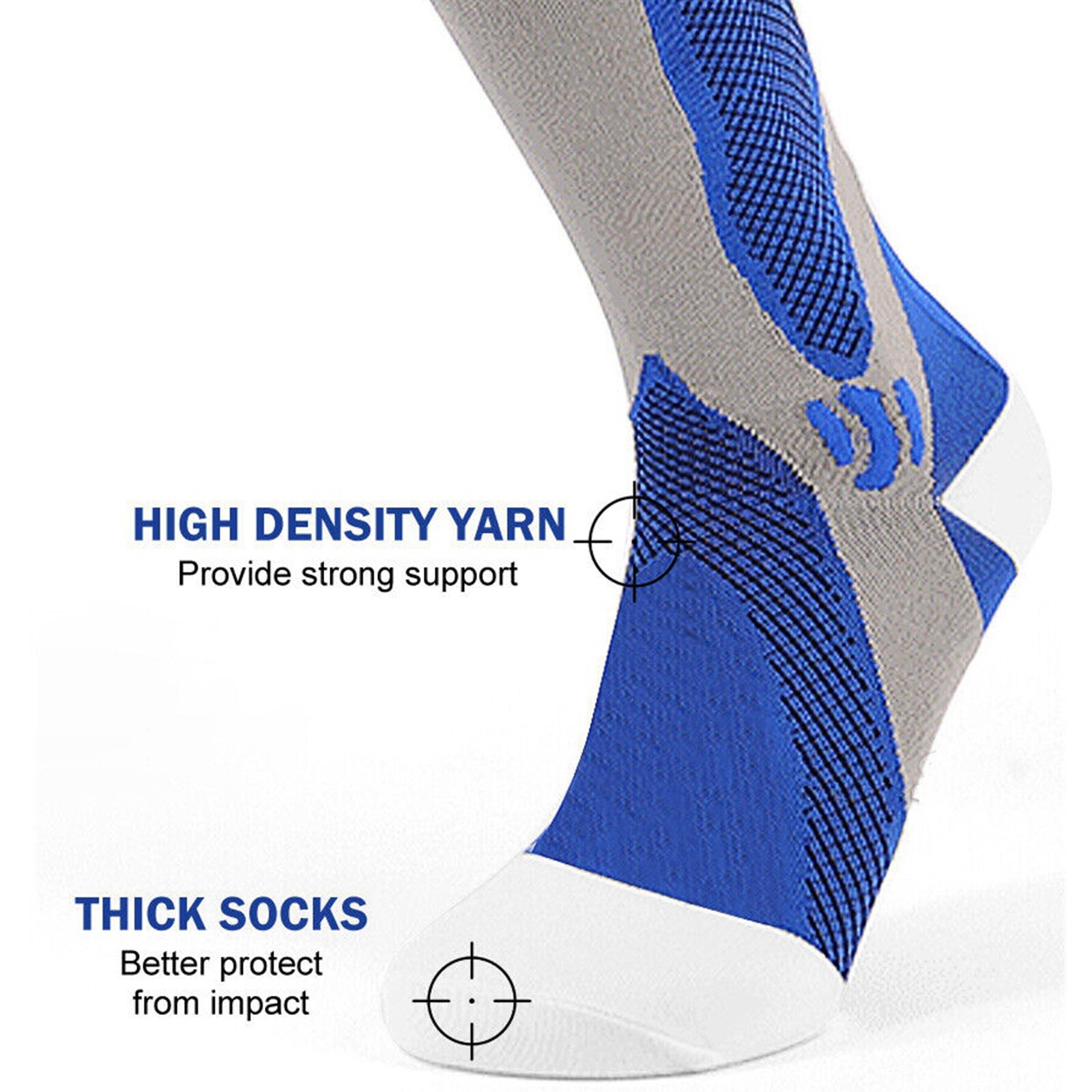 Professional Compression Socks Stockings Women Men Knee High 20-30 mmHG