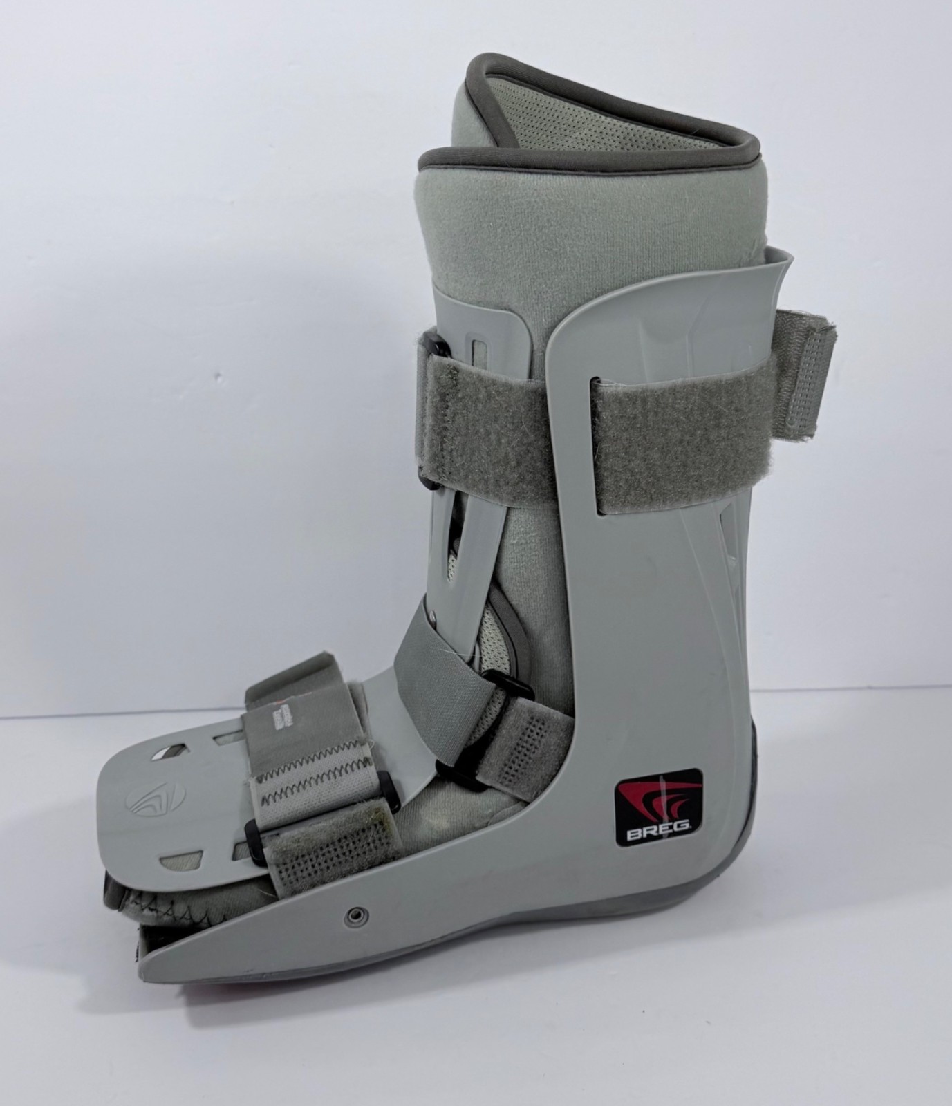Breg Walker Genesis Mid-Calf Boot Size M Adjustable Straps Gray Orthopedic Suppo