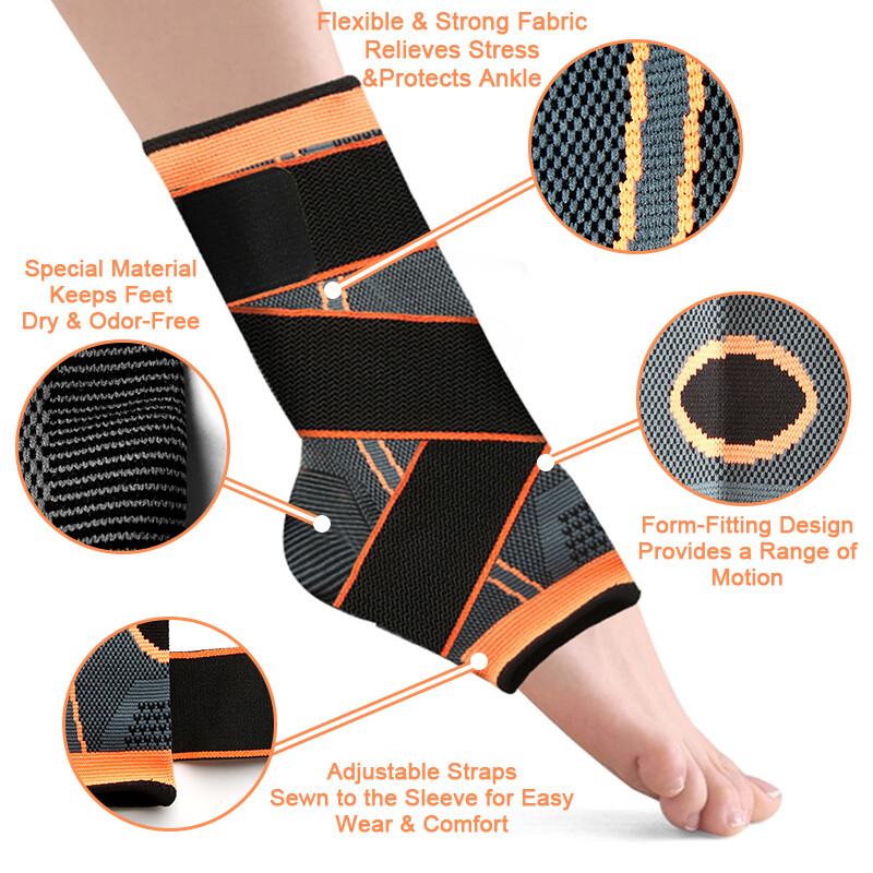 Ankle Brace Compression Support Socks Plantar Fasciitis Pain Relief Foot Wrap US