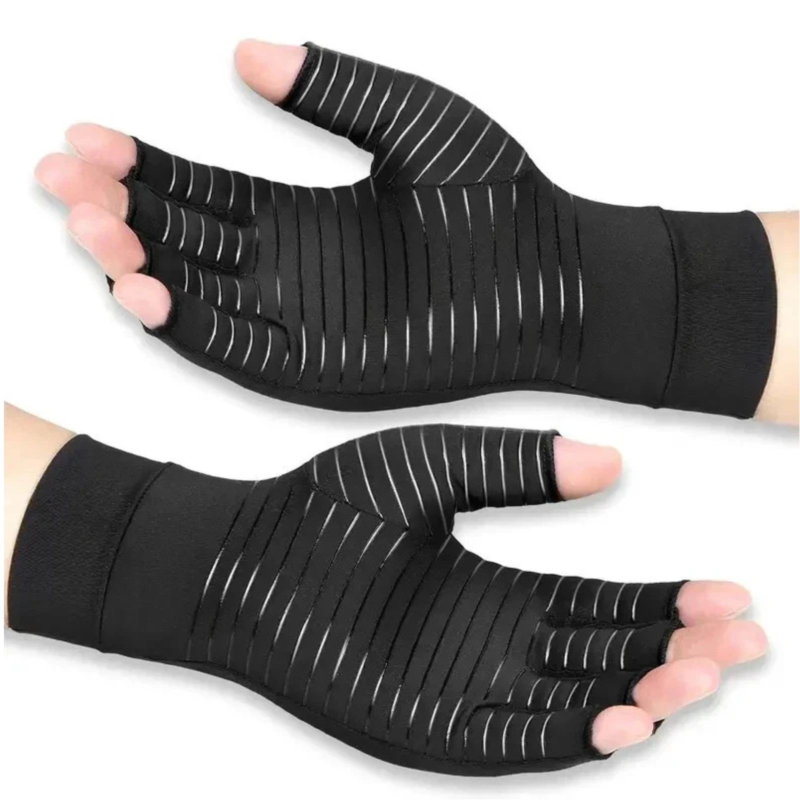 Copper Arthritis Compression Gloves Hand Support Pain Relief Joint Self Care