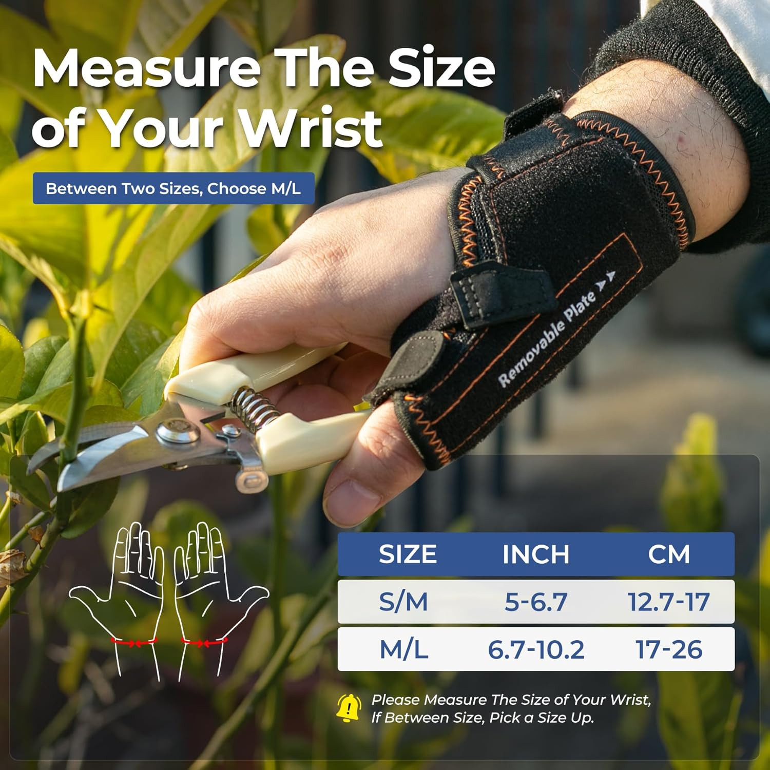 Thumb Brace, New 2 in 1 Thumb Spica Splint Right & Left Hand (M/L) | 3 Level Sta