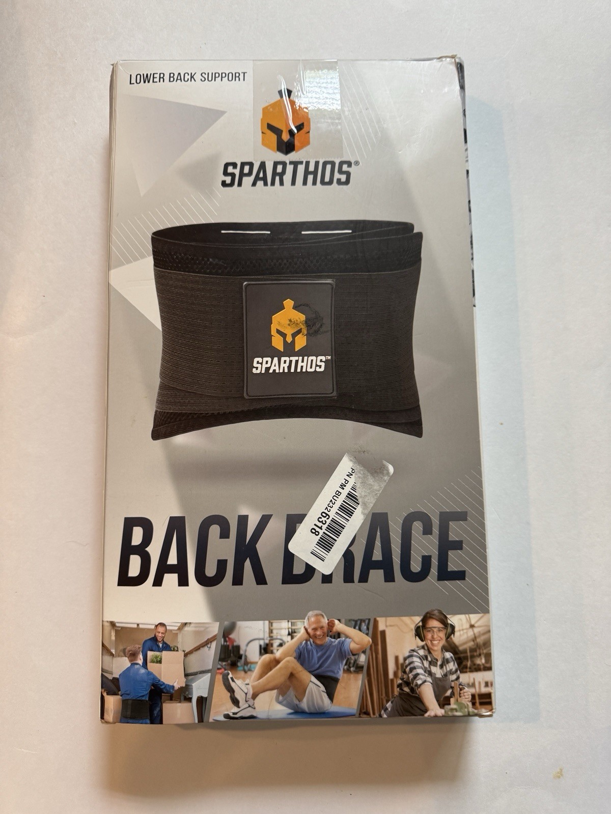Sparthos Back Brace Lumbar Support Belt XXXL 63-73 Waist