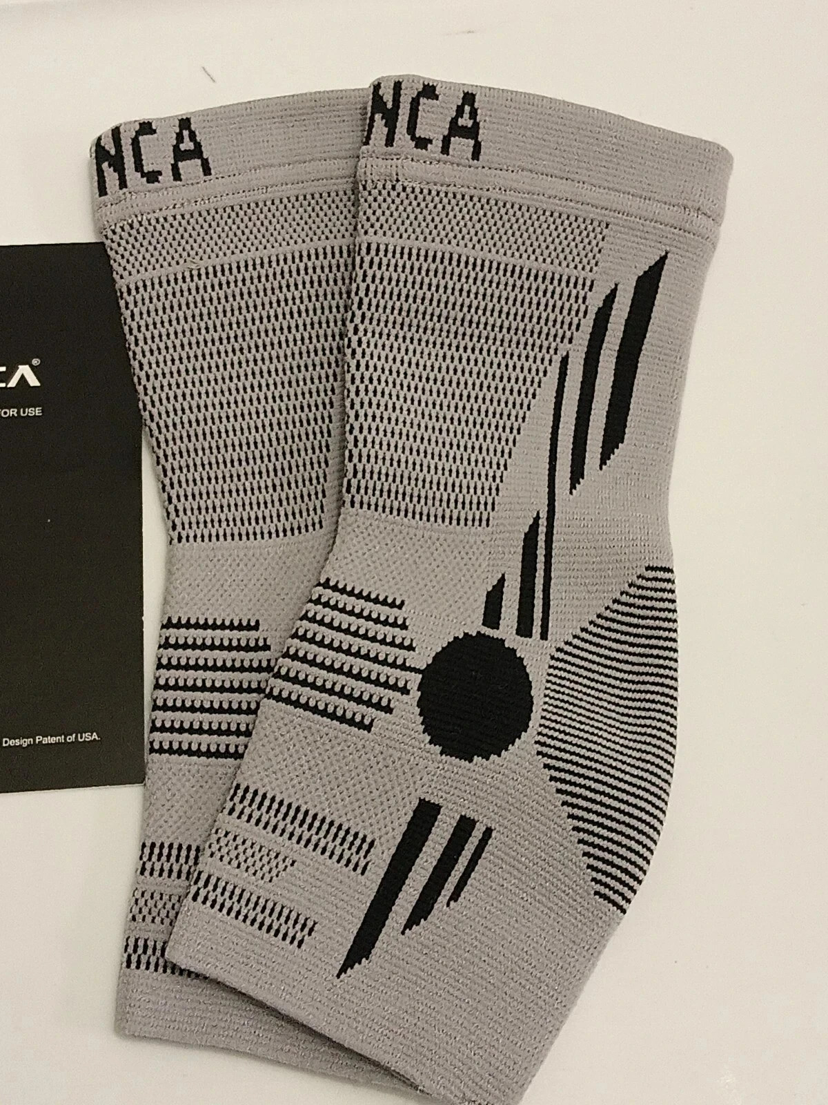 2 PACK – NEENCA Ankle Brace Compression Sleeves – Grey/Black – Small