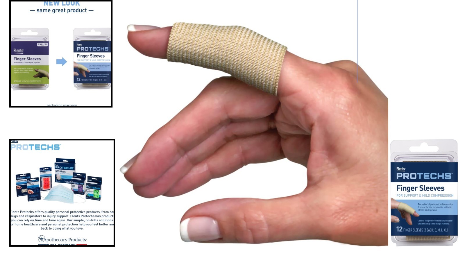 12 Assorted Finger Sleeves for Arthritis Relief & Athletic Support – Reusable