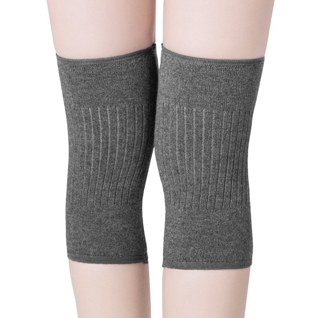 Womens Mens Winter Knee Brace Leg Knee Warmers Sleeve Wrap Stretchy Thermal T…