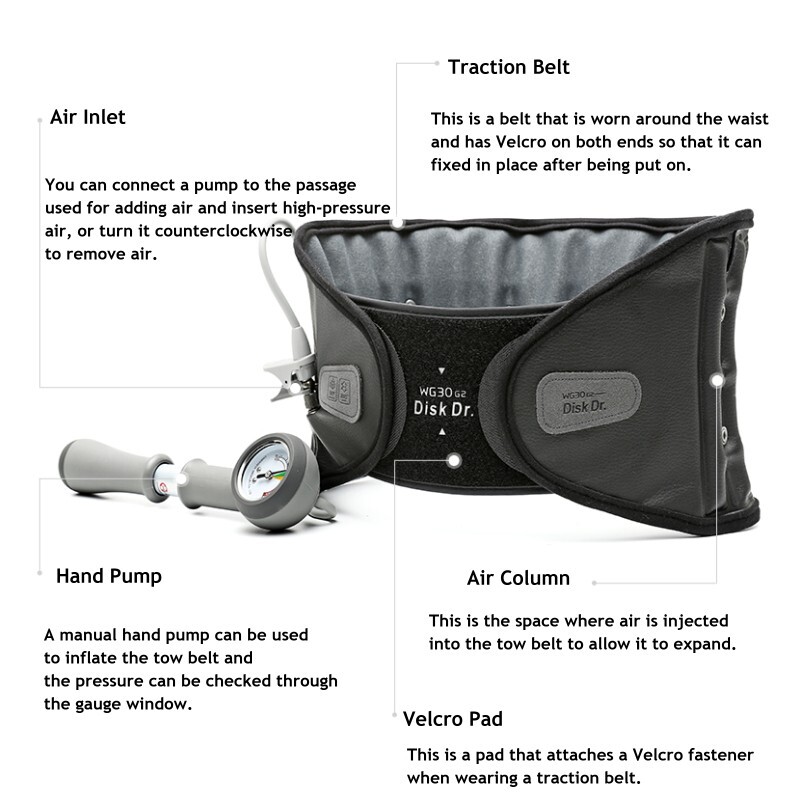 Disk Dr WG30 G2(XL) Medical DeviceThat Helps W/ Medical Lumbar Traction Therapy