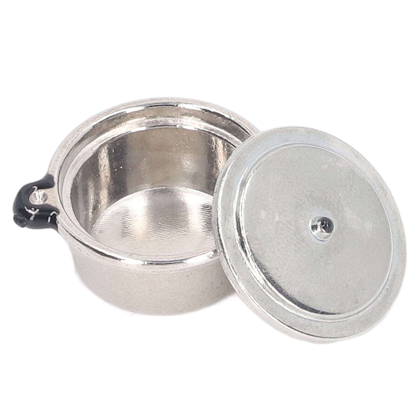 5Set Mini Soup Pot Model Simulated Cooking Toys Kitchen Tableware for 1:12 Doll