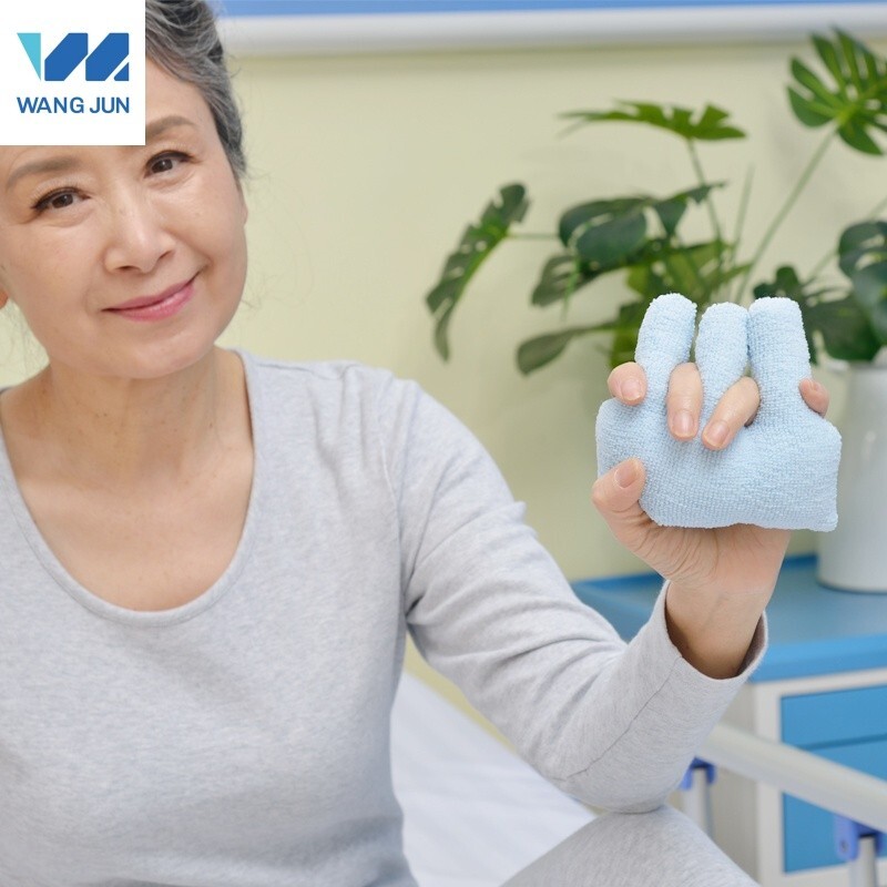 Hand Contracture Cushion Pillow Palm Grips Finger Rehabilitation Training Device