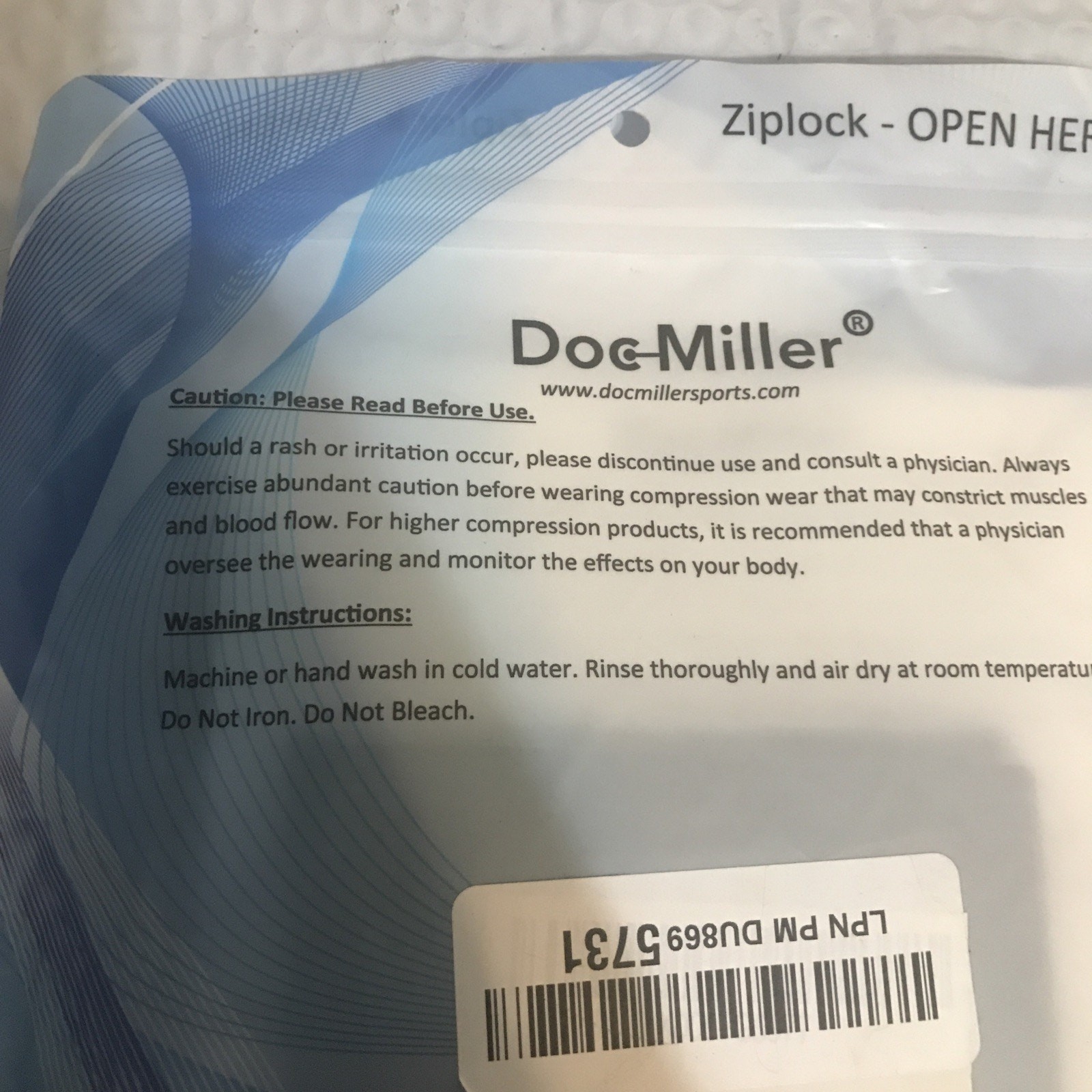 Doc Miller Calf Compression Medium Sleeve Black 15-20mmHg