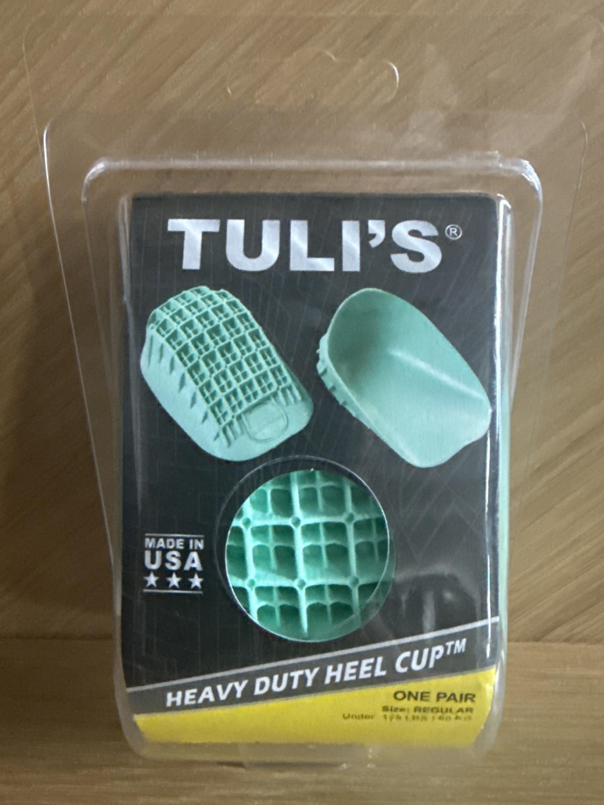 Heavy Duty Heel Cups, Shock-Absorbing Cushion Insert for Plantar Fasciitis