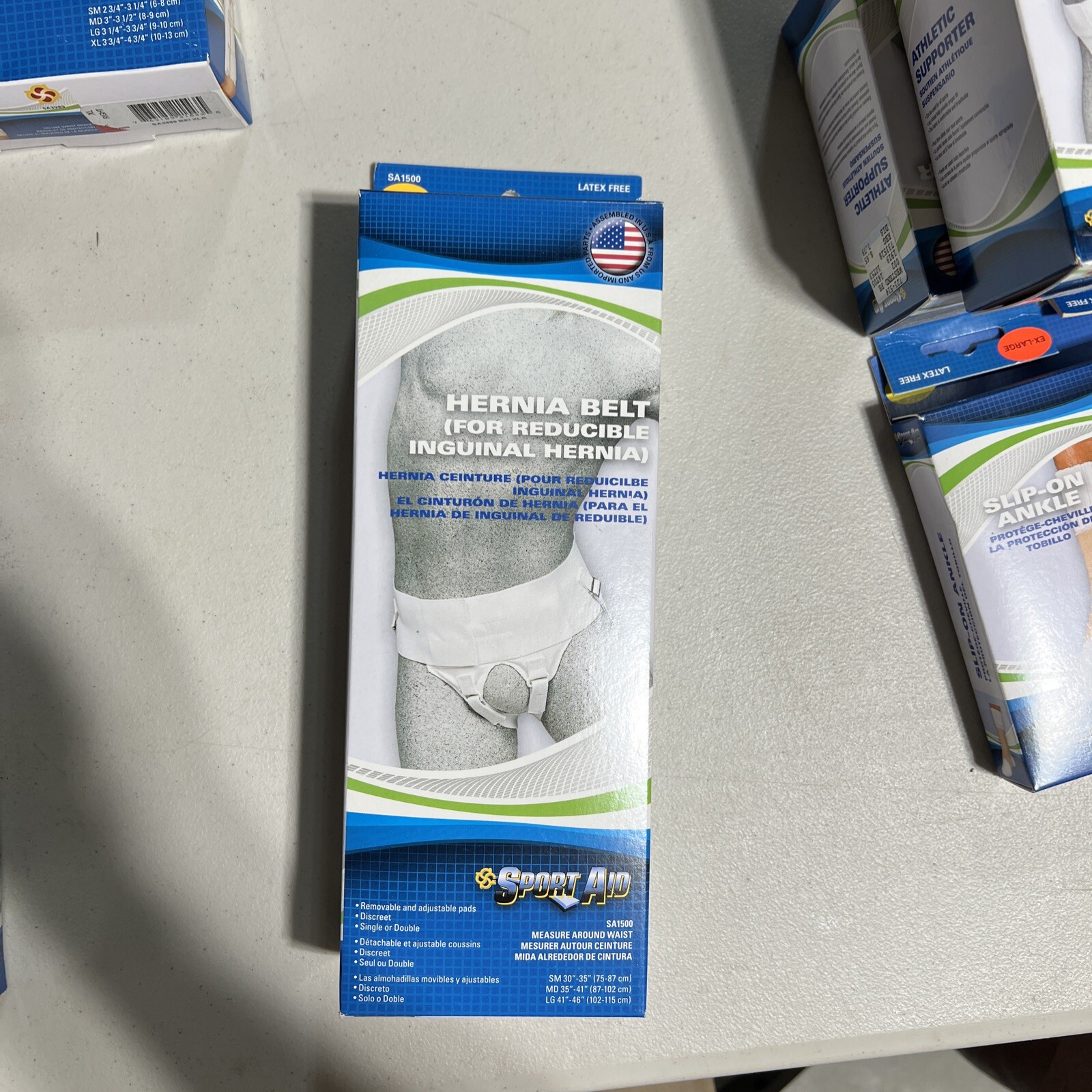 Sport Aid Small White Hernia Belt For Reducible Inguinal Hernia Discreet 1 Count