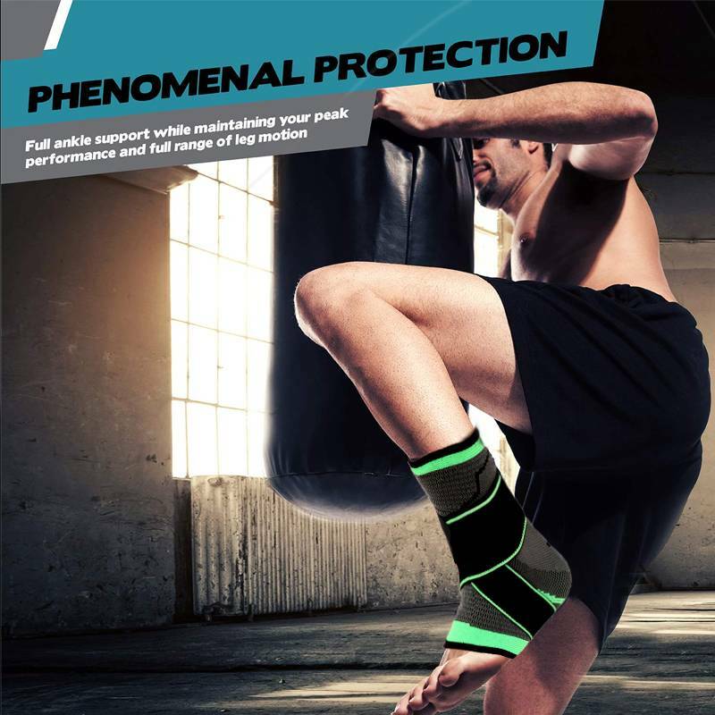 Ankle Brace Support Compression Sleeve Tendon Plantar Fasciitis Pain Relief Belt
