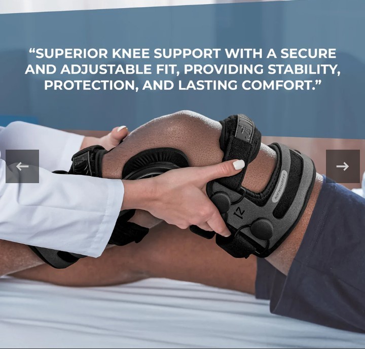 Z1 ONE K4 OsteoAlign Hinged Knee Brace Adjustable Anti-Slip Silicone Neoprene