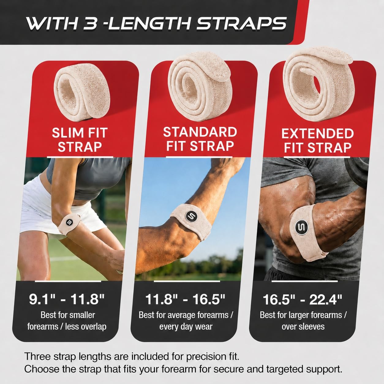 Sleeve Stars Tennis Elbow Brace for Men & Women, Elbow Brace for Tendonitis,