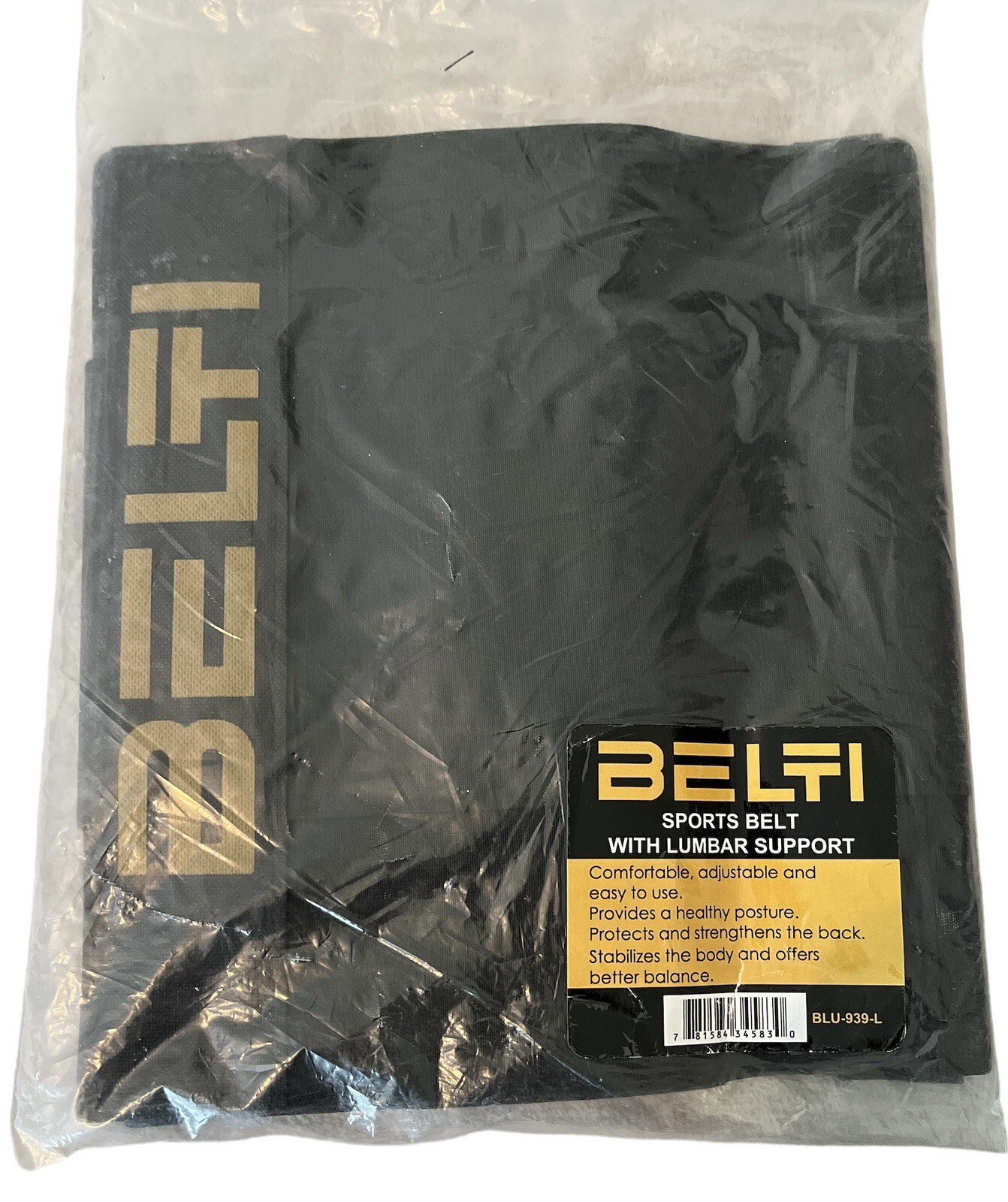 Belti Sports Belt With Lumbar Support BLU-939-L NEW
