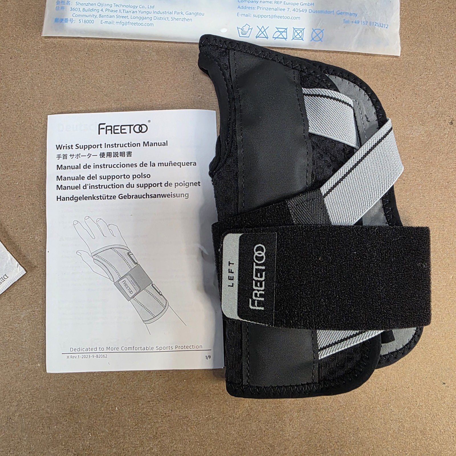FREETOO Wrist Support Brace Splint S/M Left Hand HP-27 Carpal Tunnel Arthritis