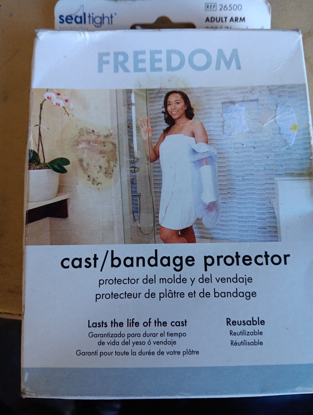 Brownmed Seal Tight Freedom Cast/Bandage Protector, Size Adult Arm  30″, NIB