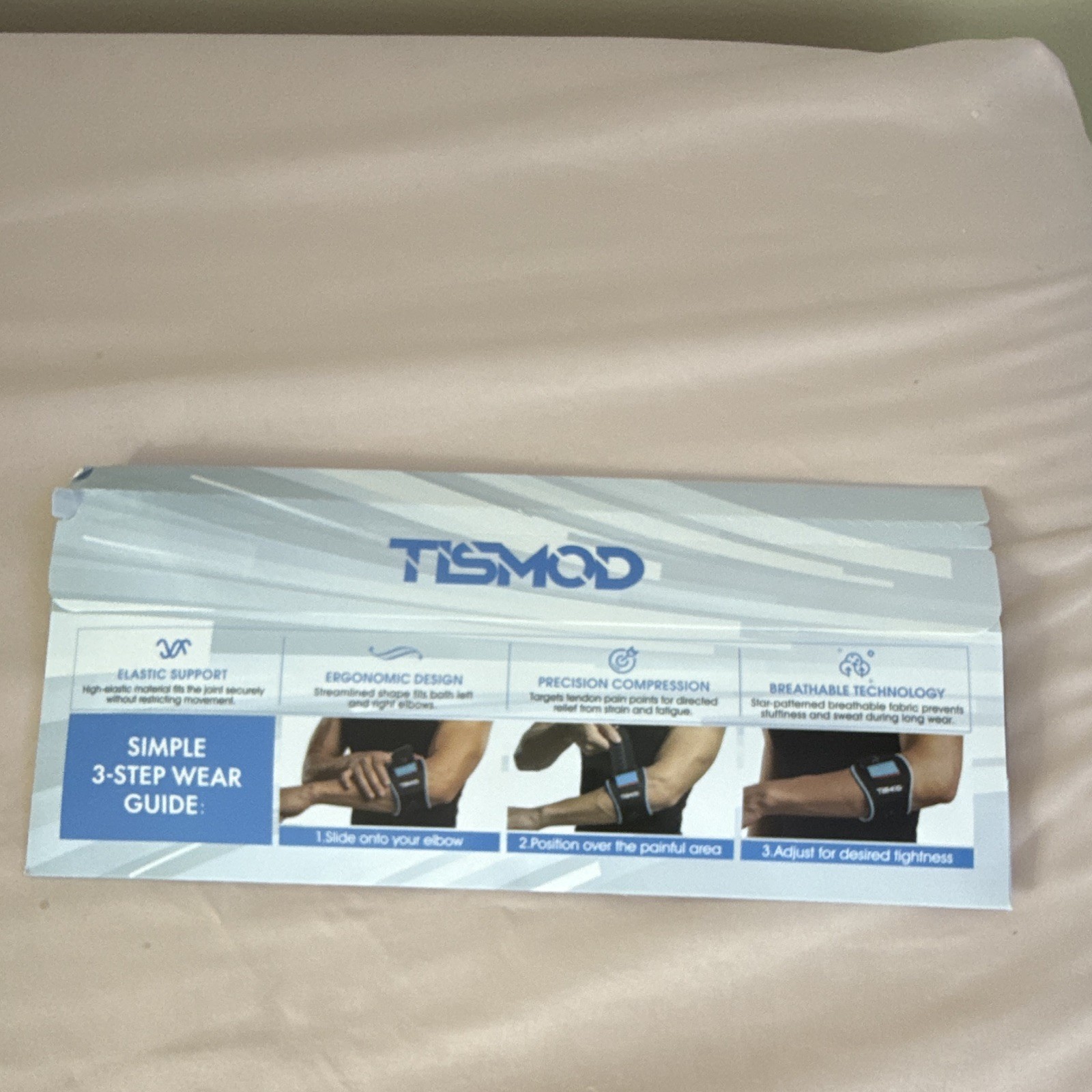 TSMOD Elbow Compression Brace Adjustable Breathable Neoprene S/M Black