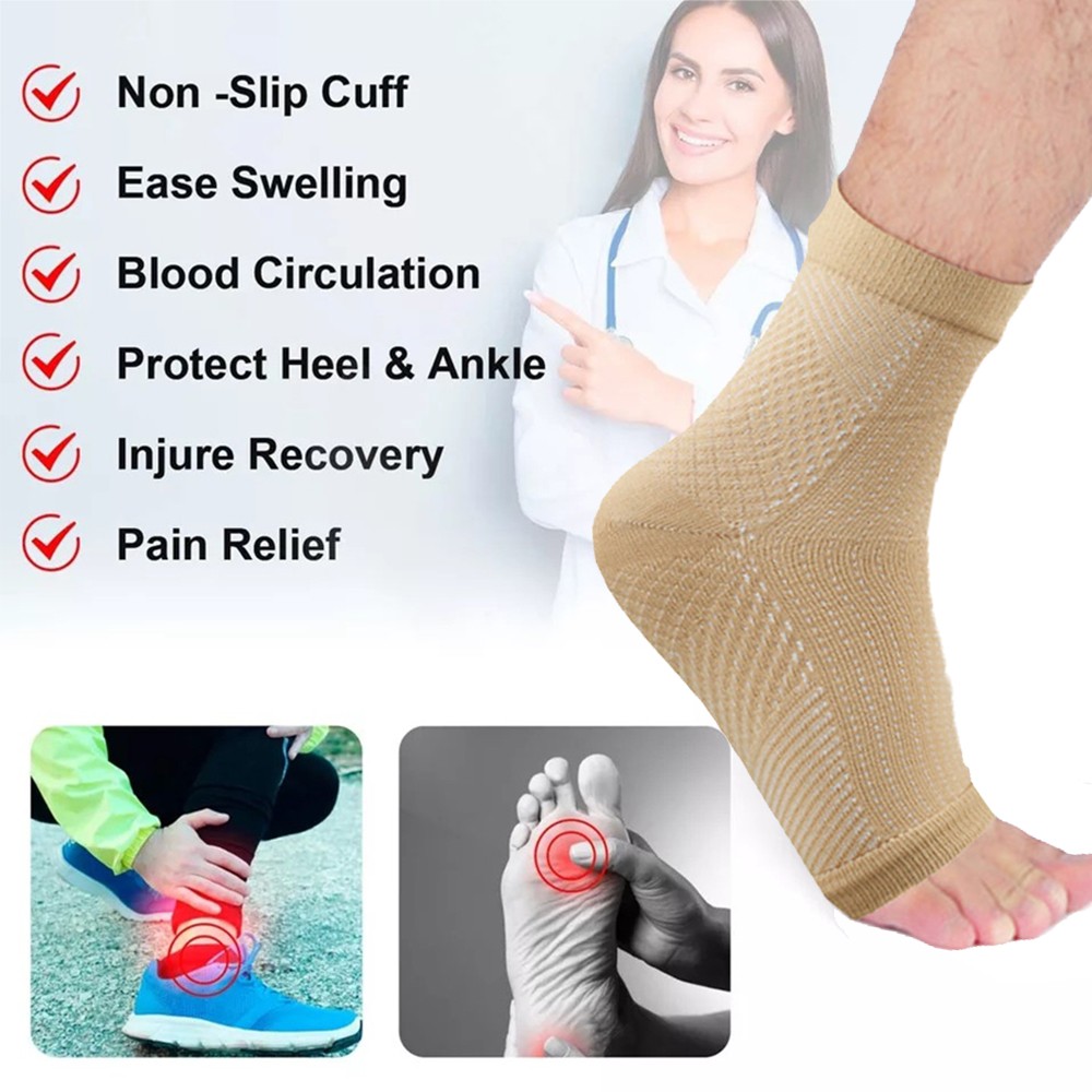 3 Pairs Neuropathy Socks, Foot Compression Sleeve For Pain, Anti Fatigue Support