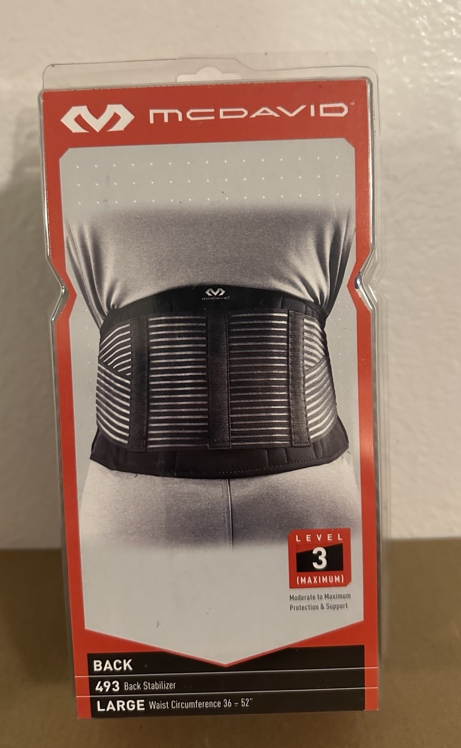 McDavid 493 Universal Back Support Size Large (36”-52” NEW Cheapest Available!