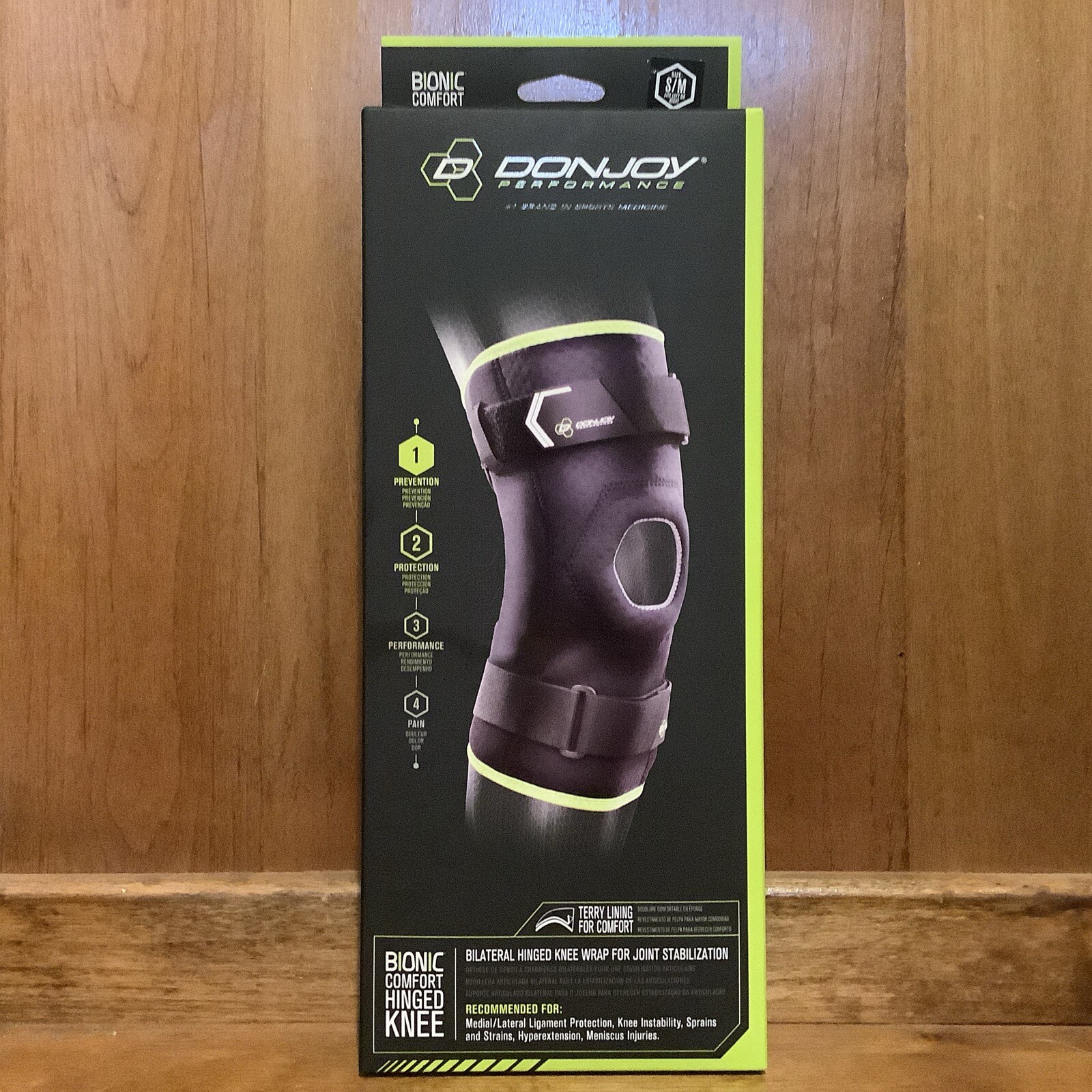 DonJoy Performance Bionic Comfort Hinged Knee Brace S/M New