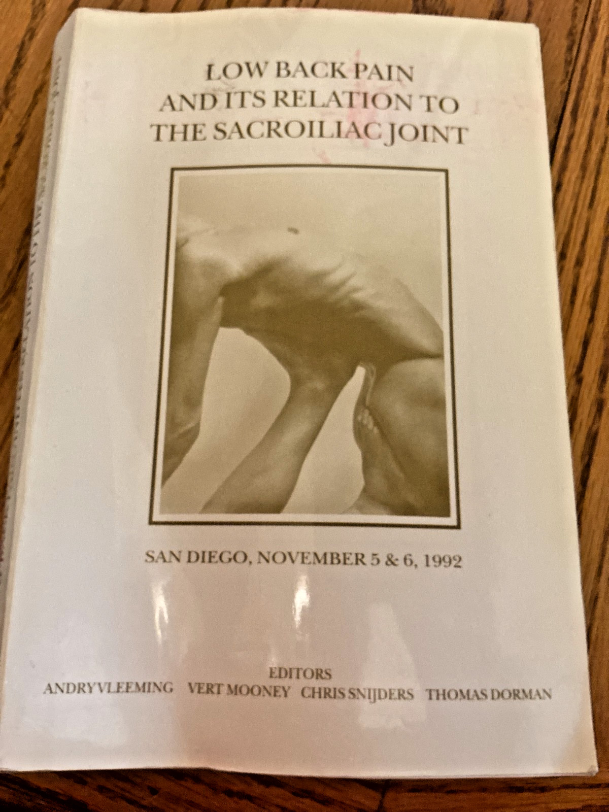 Lower Back Pain It’s Relation to the Sacroiliac Joint San Diego 1992