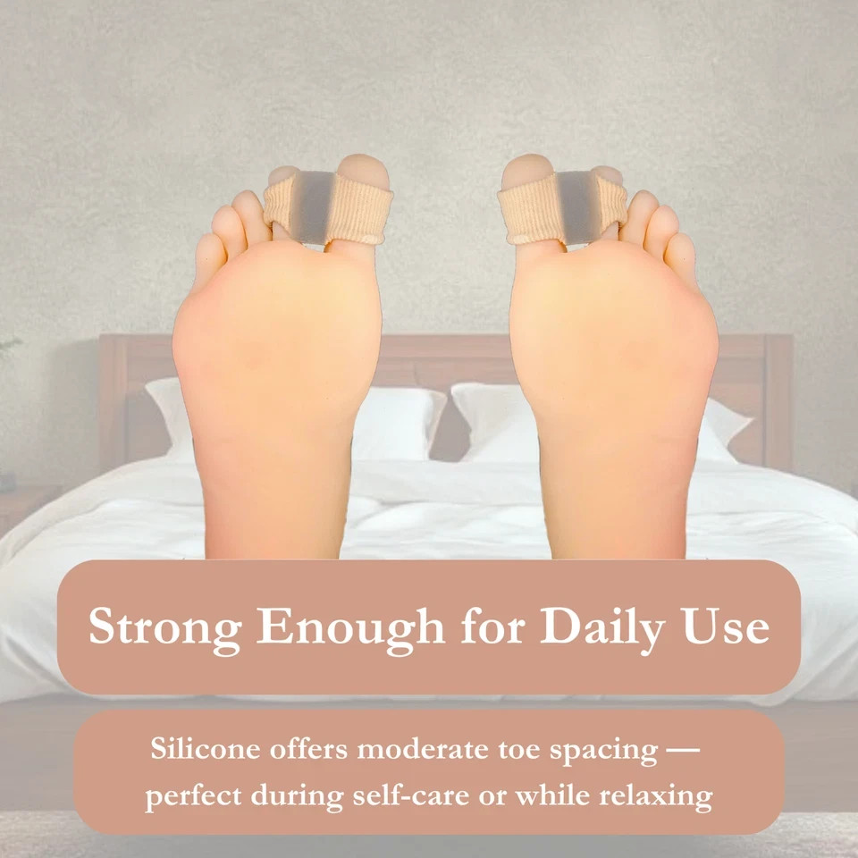 toe bunion big corrector straightener hallux valgus gel splint separator foot 1x