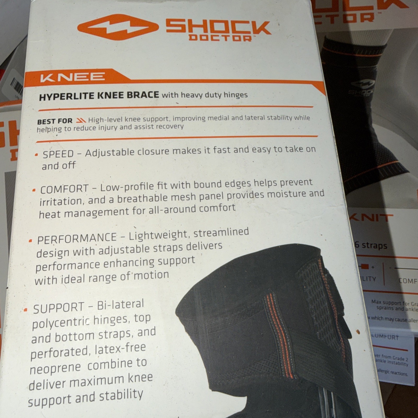 Shock Doctor Level 3, Knee Brace with heavy duty Hinges, size small 13”-14