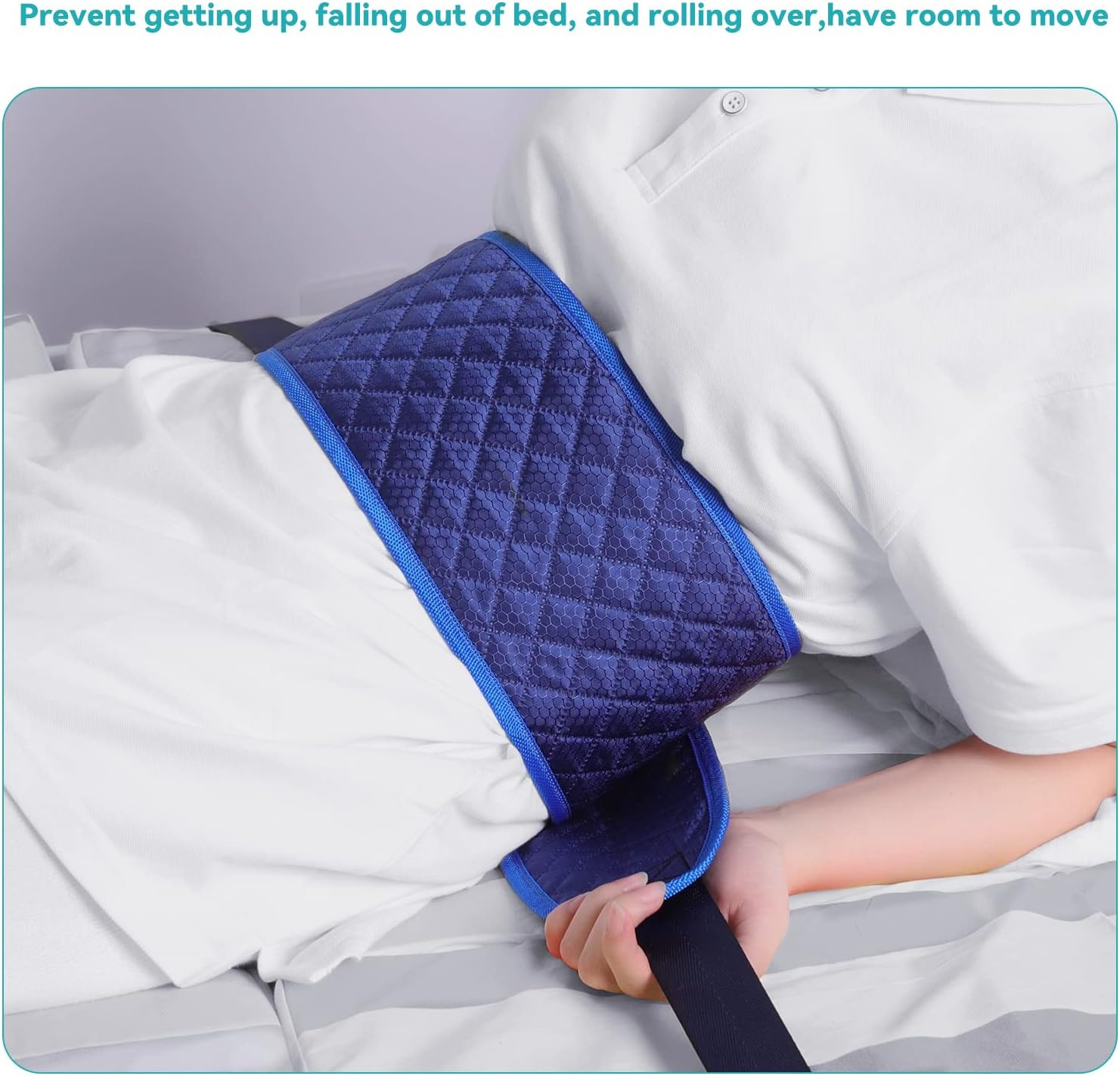Bed Restraint Strap for Elderly 201Inch, Anti-Fall Waist Belt for Patient, Medic
