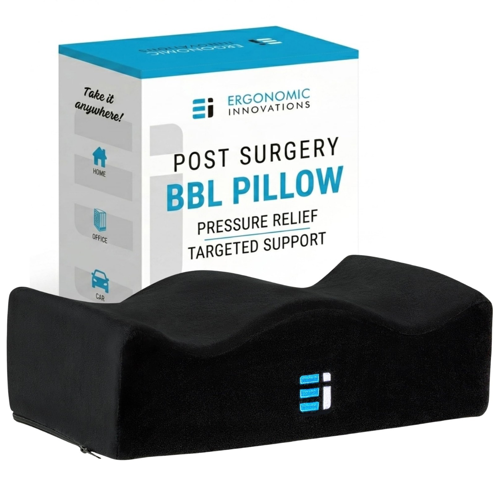 BBL Surgery Pillow for Post-Op Recovery – Ergonomic Butt Cushion for Pain Relief