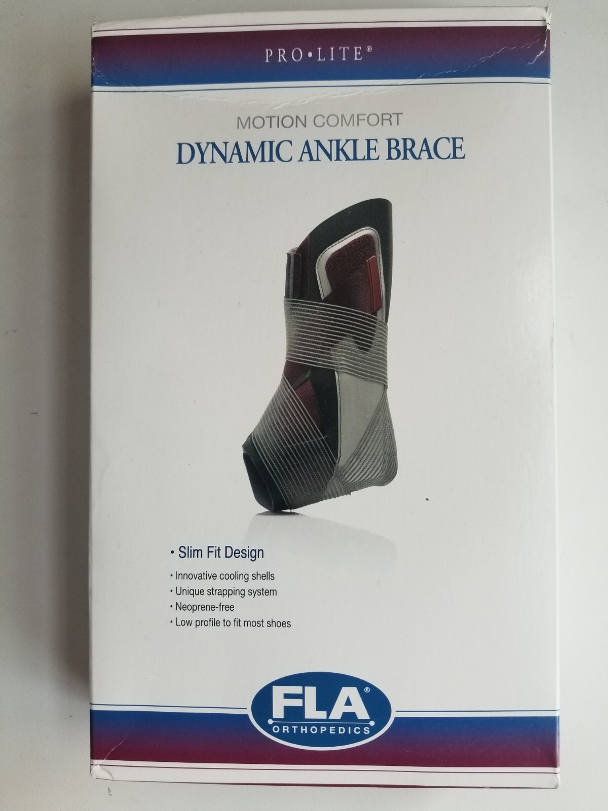 FLA Orthopedics Pro-Lite Dynamic Ankle Support Brace – Left XS/Small, NEW